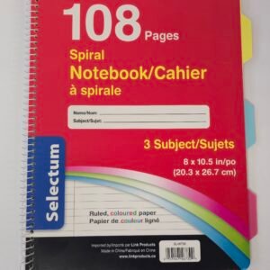 SPIRAL NOTEBOOK /CASHIER 108 PGS