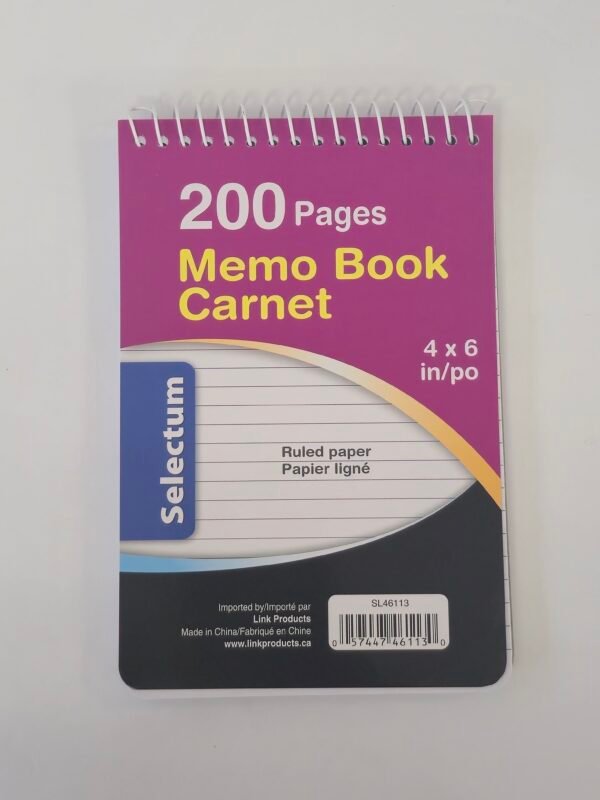 MEMO BOOKS RULED PAPER 200 PGS
