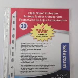 CLEAR SHEET PROTECTOR 20
