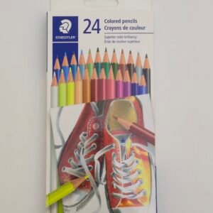 24 COLOUR PENCILS CRAYONS