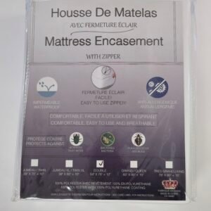 MATTERESS ENCASEMENT WITH ZIPPER