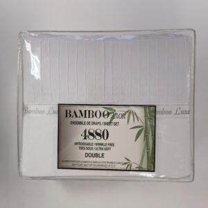BAMBOO LUXE WHITE DOUBLE SIZE SHEET