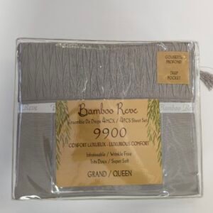 BAMBOO REVE GREY SHEET SET QUEEN