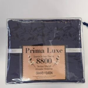 PRIMA LUXE NAVY SHEET SET QUEEN
