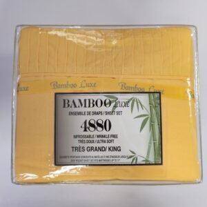 BAMBOO LUXE YELLOW SHEET SET KING