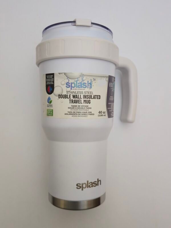 SPLASH STAINLESS STEEL TRAVEL MUG