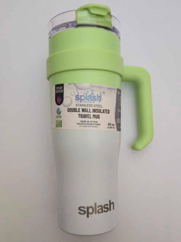 SPLASH STAINLESS STEEL TRAVEL MUG