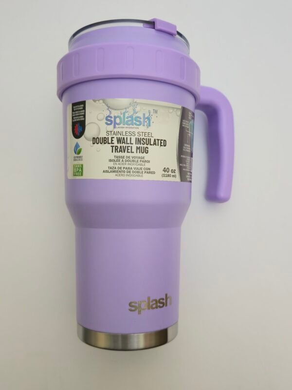 SPLASH STAINLESS STEEL TRAVEL MUG