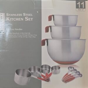 COMPACT STAINLESS STEEL KITCHEN 11PCS SET