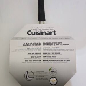 CUSINE ART SUATE PAN WITH LID