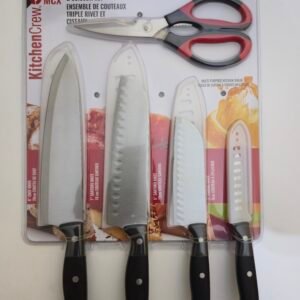 TRIPLE RIVETE KNIFE AND SCISSOR SET