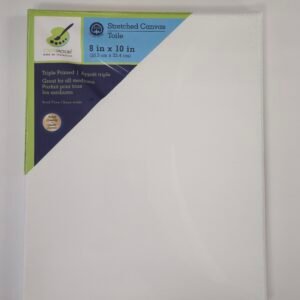 STRETCHED CANVAS TOILE TRIPLE PRIME 8INX10