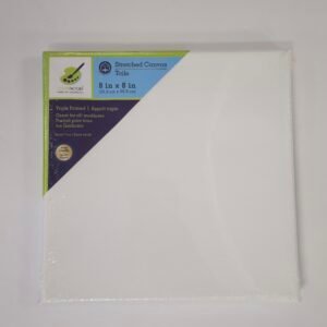 STRETCHED CANVAS TOILE TRIPLE PRIME 8X8