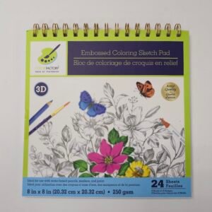 EMBOSED COLORING SKETCH PAD