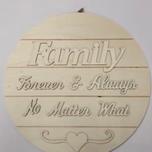 MULTICRAFT FAMILY FOREVER WOODEN WALL DECOR