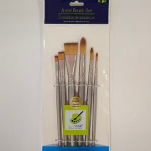 ARTIST BRUSH SET GOLDEN TAKLON 6PCS