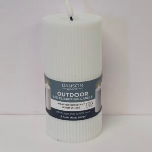 PLASTIC OUTDOOR CANDLE WITH 5HOUR TIMER
