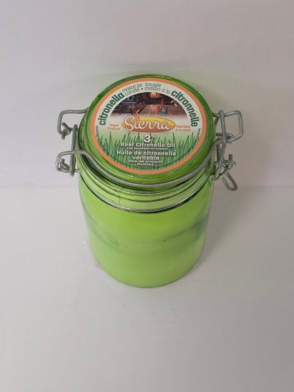OUTDOOR CITRONELLA CANDLE IN GLASS JAR