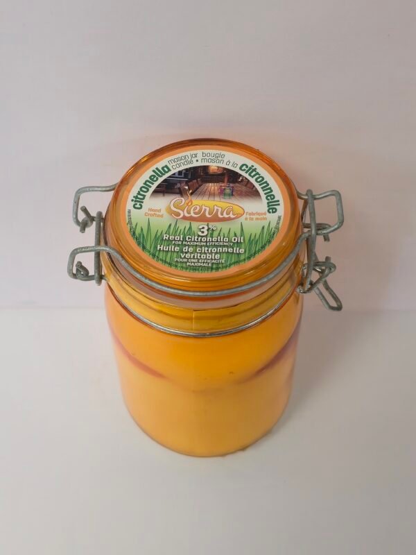 OUTDOOR CITRONELLA CANDLE IN GLASS JAR