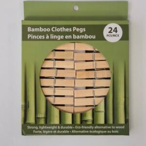 24 BAMBOO CLOTH PEGS
