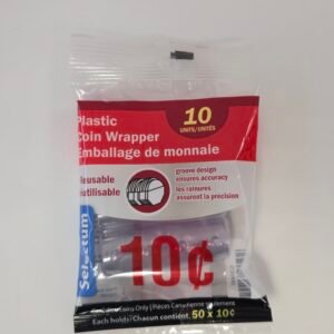 PLASTIC 10 CENT COIN WRAPPER