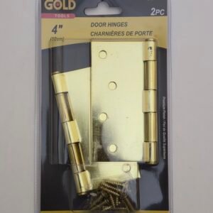 Gold Door Hinge 2 Pack