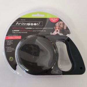 Animooos-16ft-Retractable-Leash-For-Medium-Dogs-Black-