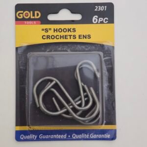 S Hooks 6 Pack