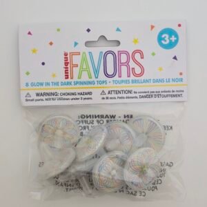 8 GLOW IN DARK SPNING TOP ASST
