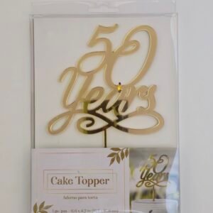 50 YEARS CAKE TOPPER
