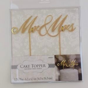 MR&MRS CAKE TOPPER