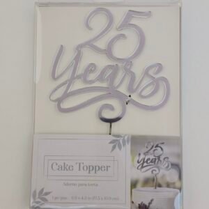 25 YEARS CAKE TOPPER
