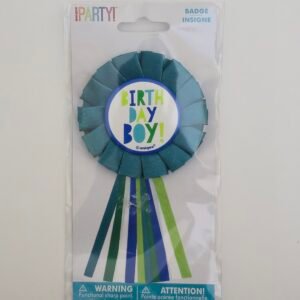 unique party birthday boy badge