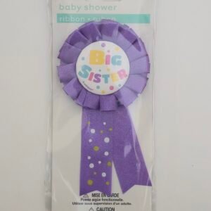 unique party big sister badge