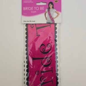 bride to be sash one size fits most
