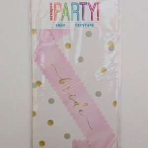 unique party bride sash