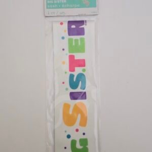 BABY SHOWER FAVOR BIG SISTER SASH