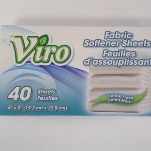 VIRO FABRIC SOFTNER SHEETS