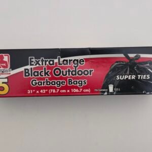 EXTRA LARGE BLACK OUTDOOR GARBAGE BAG