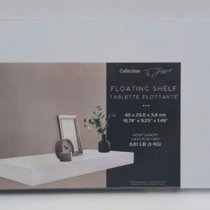 Floating Shelf (White Wood)