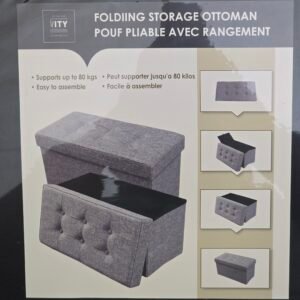 Folding Storage Ottoman