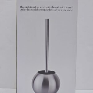 ROUND STAINLESS STEEL TOILET BOWEL WITH BRUSH